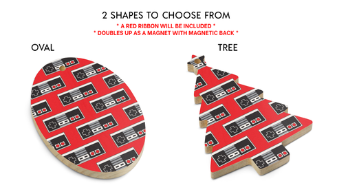 80s-90s Video Game Controller Christmas Ornament (Magnetic)
